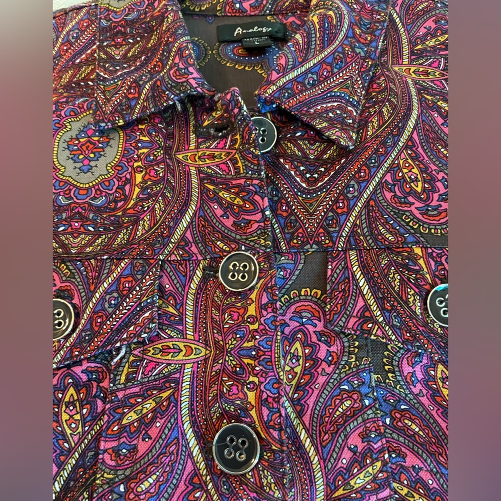 ANALOGY PAISLEY PATTERNED JACKET LARGE - Picture 5 of 13